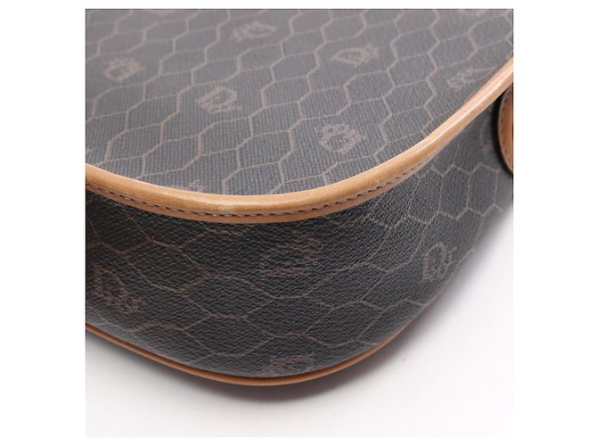 Borsa a Spalla Christian Dior Honeycomb Marrone Nero - vista 9