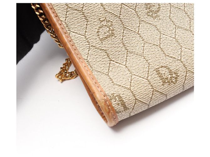 Sac à bandoulière Christian Dior Honeycomb Marron Beige - vista 13