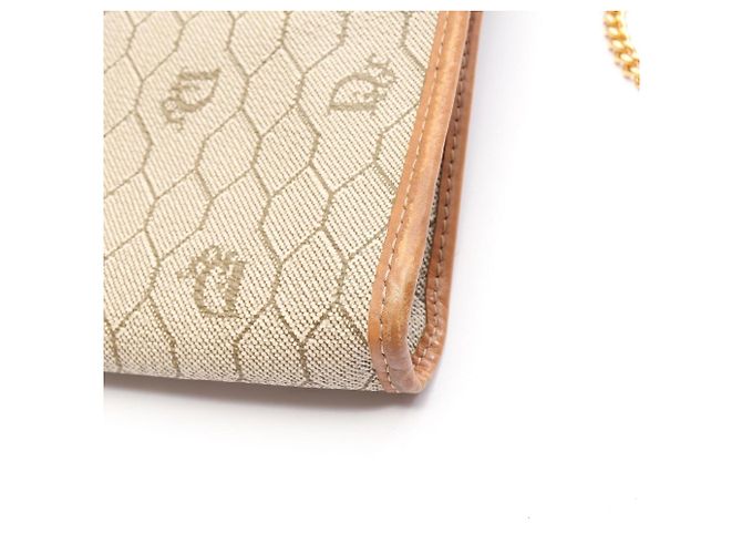 Sac à bandoulière Christian Dior Honeycomb Marron Beige - vista 14