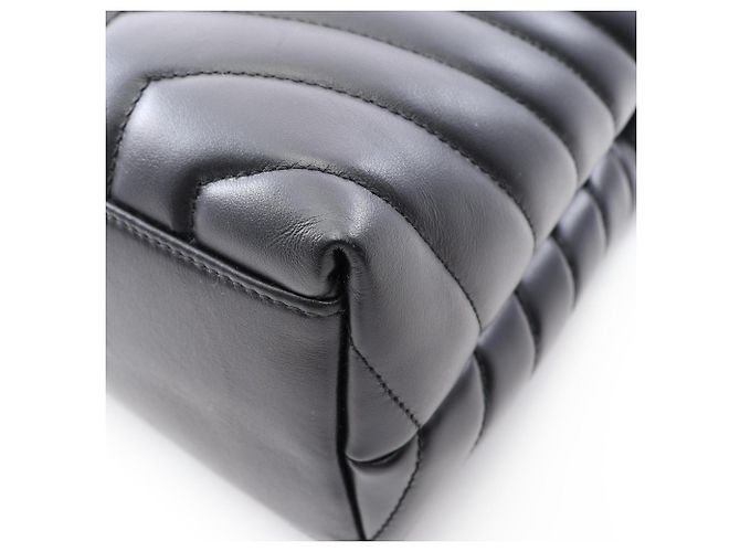 Borsa Tote Loulou Medium Yves Saint Laurent Paris Nero - vista 5