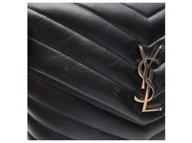 Borsa Tote Loulou Medium Yves Saint Laurent Paris Nero - vista 6