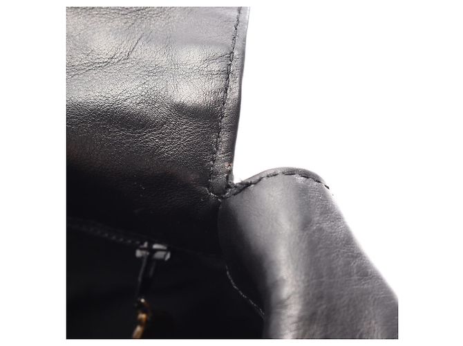 Borsa a tracolla Chanel Coco Mark in agnello nero - vista 6