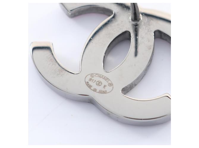 Orecchini Chanel Coco Mark B17K Argento Rosa - vista 3