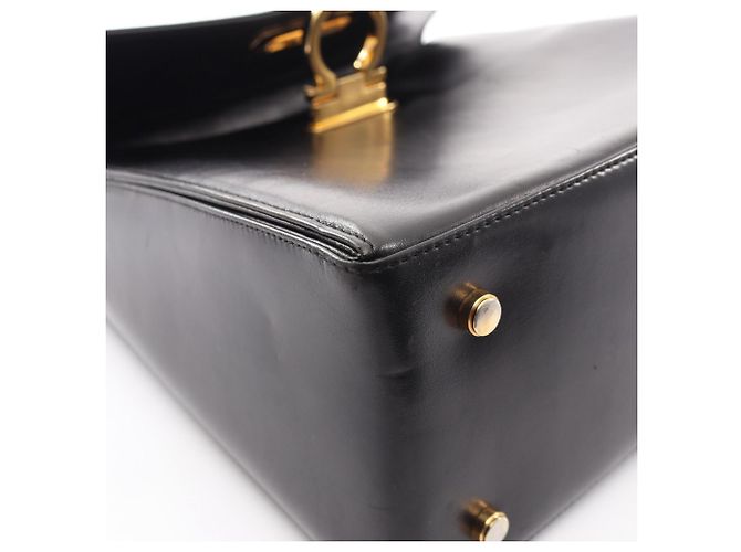 Borsa a 2 modi Salvatore Ferragamo Gancini Nero - vista 8