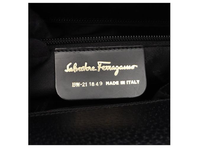 Borsa a mano nera Salvatore Ferragamo Nero - vista 4