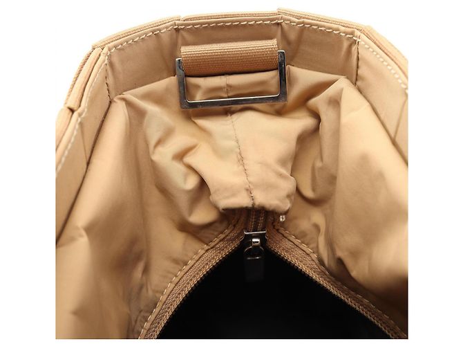 Borsa in tessuto Salvatore Ferragamo Beige - vista 10
