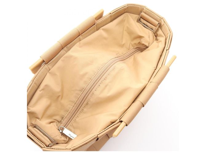 Borsa in tessuto Salvatore Ferragamo Beige - vista 6