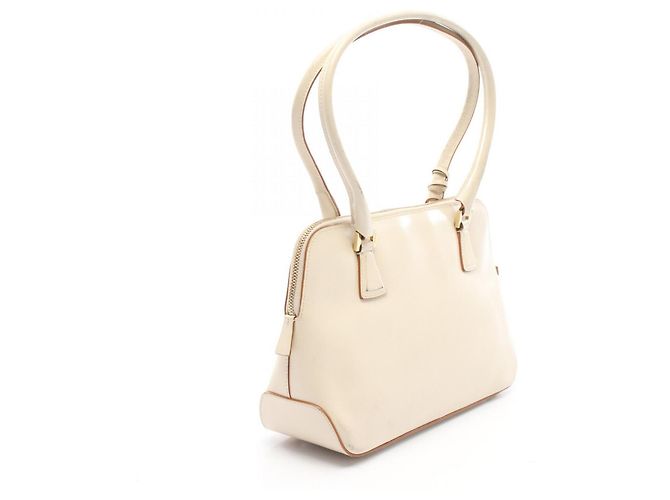 Borsa a mano in pelle avorio Salvatore Ferragamo Crudo - vista 2
