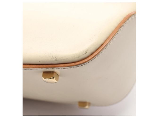 Borsa a mano in pelle avorio Salvatore Ferragamo Crudo - vista 7