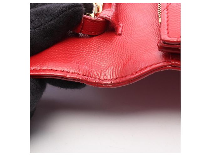 Borsa a Spalla Yves Saint Laurent Cassandra Classic Rosso - vista 6
