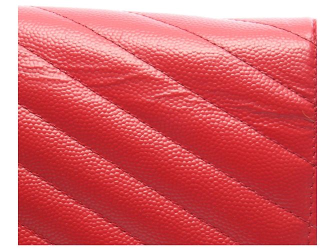 Borsa a Spalla Yves Saint Laurent Cassandra Classic Rosso - vista 9