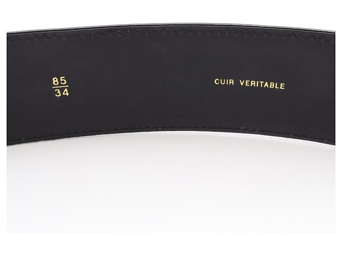 Chanel Coco Mark Gürtel aus Lackleder Schwarz - Ansicht 5