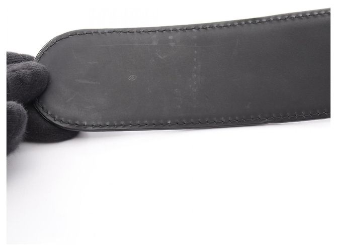 Chanel Coco Mark Gürtel aus Lackleder Schwarz - Ansicht 7