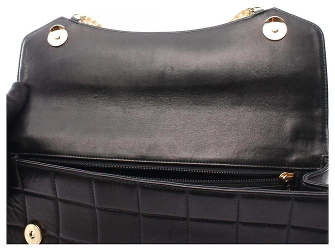 Borsa a tracolla Chanel Chocolate Bar con catena di perle Nero - vista 13