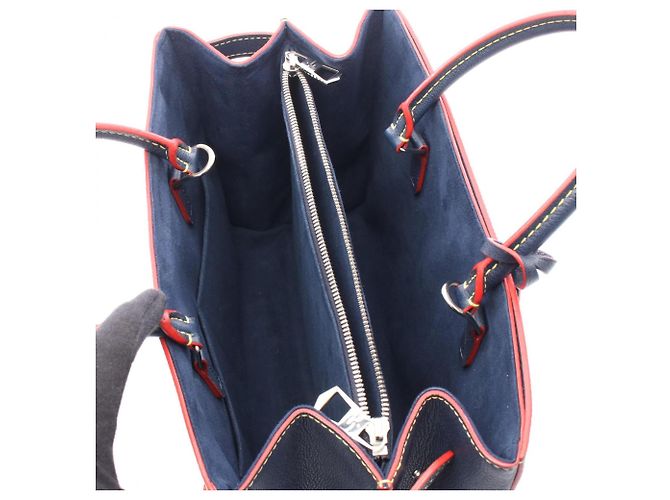 Borsa Tote 2-Way Louis Vuitton Twist Rosso Blu navy - vista 3