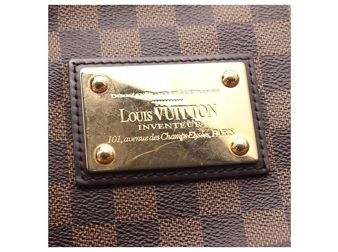 Borsa a Spalla Louis Vuitton Thames GM Damier Ebene Marrone - vista 12