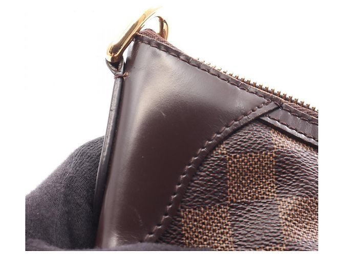 Borsa a Spalla Louis Vuitton Thames GM Damier Ebene Marrone - vista 13