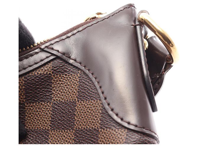 Borsa a Spalla Louis Vuitton Thames GM Damier Ebene Marrone - vista 14