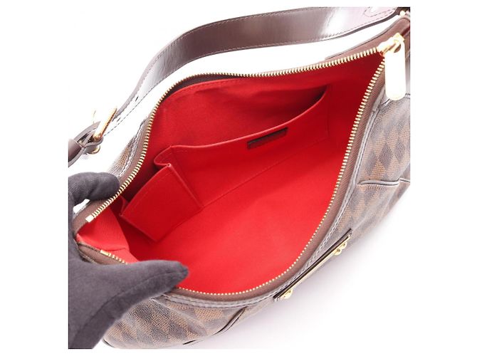 Borsa a Spalla Louis Vuitton Thames GM Damier Ebene Marrone - vista 3