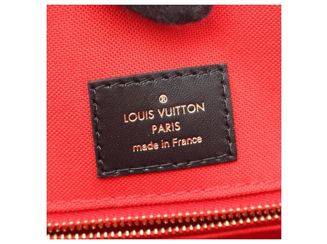 Borsa Tote 2-Way Louis Vuitton OnTheGo MM Marrone Beige Monogramma - vista 4