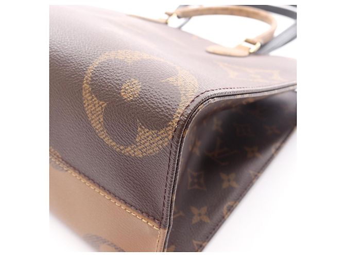 Borsa Tote 2-Way Louis Vuitton OnTheGo MM Marrone Beige Monogramma - vista 5
