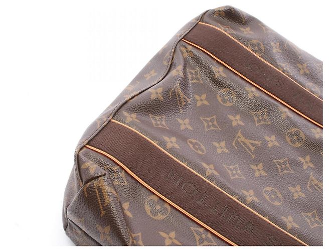 Borsa Tote Louis Vuitton Cabas Bobour Marrone Damier ebene - vista 8