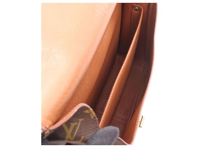 Borsa a Spalla Louis Vuitton Cartouchiere GM Marrone Monogramma - vista 3