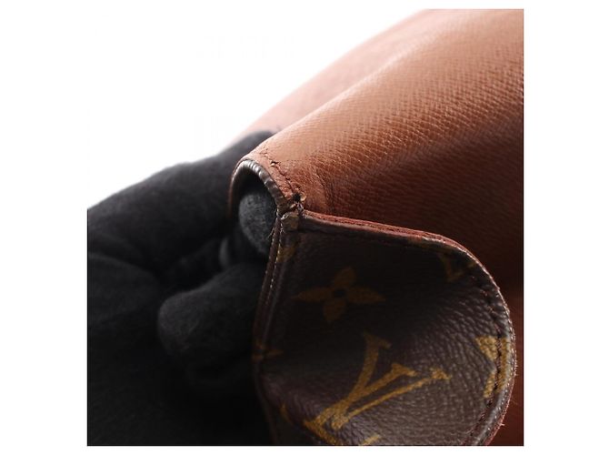 Borsa a Spalla Louis Vuitton Cartouchiere GM Marrone Monogramma - vista 7