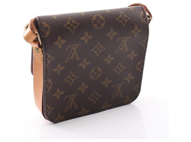 Bolso de Hombro Louis Vuitton Cartouchiere PM Monogram Castaño Monograma - vista 2