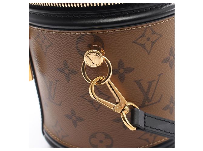 Borsa 2-Way Louis Vuitton Cannes Monogram Reverse Marrone Nero Monogramma - vista 9