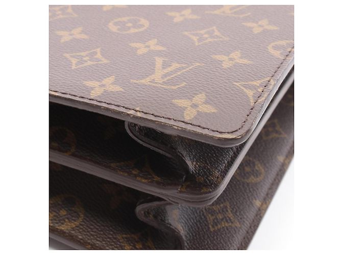 Louis Vuitton Serviette Fermoire Valigetta Marrone Monogramma - vista 10