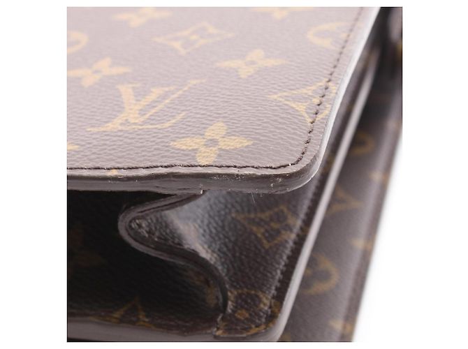 Louis Vuitton Serviette Fermoire Valigetta Marrone Monogramma - vista 7