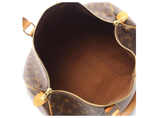 Borsa Boston Louis Vuitton Keepall 45 Monogram Marrone Monogramma - vista 3