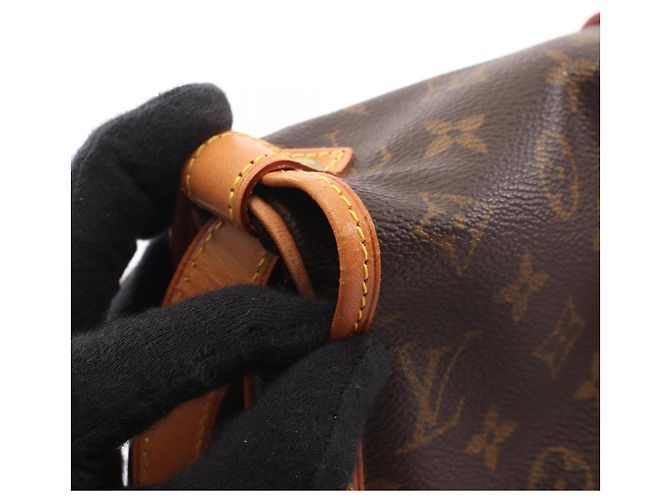 Borsa a Spalla Louis Vuitton Saumur 30 Marrone Monogramma - vista 12