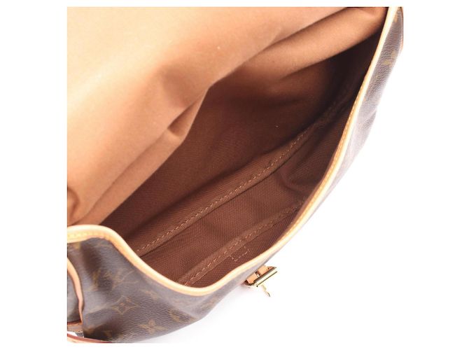 Borsa a Spalla Louis Vuitton Saumur 30 Marrone Monogramma - vista 3