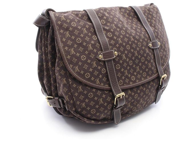 Borsa a Spalla Louis Vuitton Saumur XL Marrone Damier ebene - vista 2