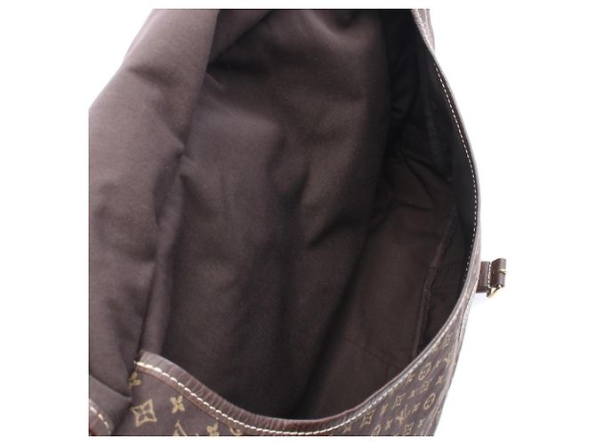 Borsa a Spalla Louis Vuitton Saumur XL Marrone Damier ebene - vista 3
