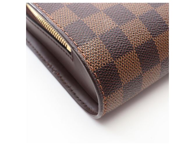Clutch Louis Vuitton Saint Damier Ebene Marrone - vista 10