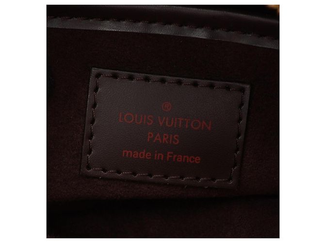 Clutch Louis Vuitton Saint Damier Ebene Marrone - vista 4