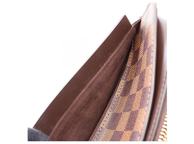 Clutch Louis Vuitton Saint Damier Ebene Marrone - vista 7