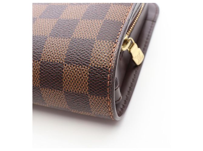 Clutch Louis Vuitton Saint Damier Ebene Marrone - vista 9