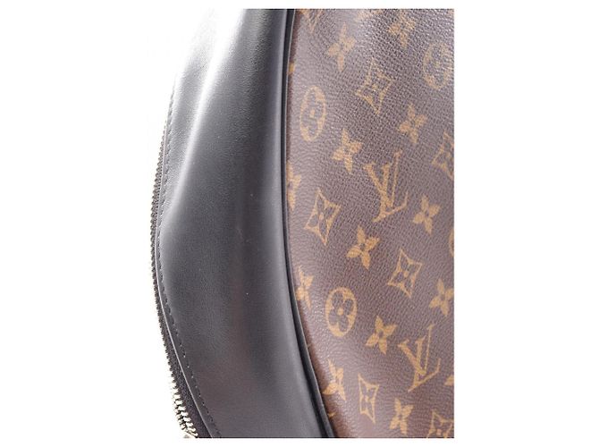 Zaino/Borsa Louis Vuitton Josh NV Monogram Macassar Marrone Nero - vista 10