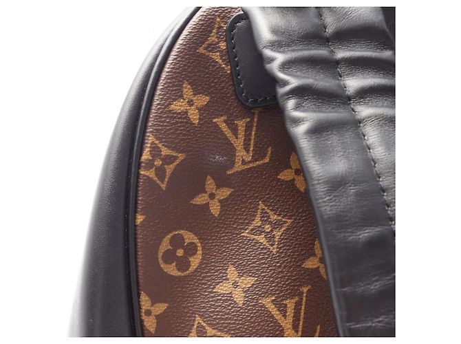 Zaino/Borsa Louis Vuitton Josh NV Monogram Macassar Marrone Nero - vista 11