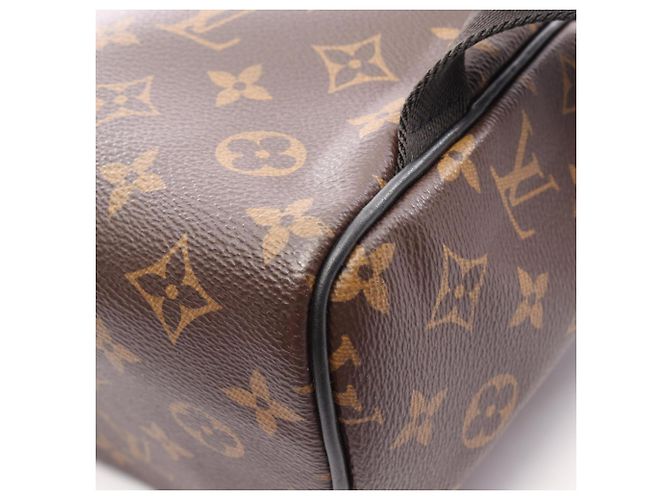 Zaino/Borsa Louis Vuitton Josh NV Monogram Macassar Marrone Nero - vista 13