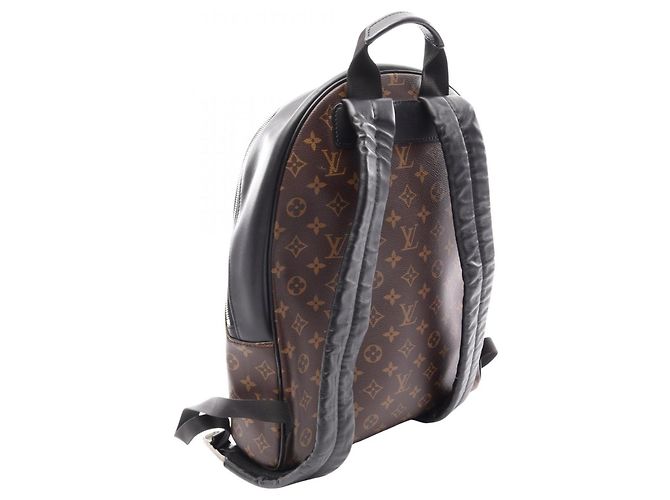 Zaino/Borsa Louis Vuitton Josh NV Monogram Macassar Marrone Nero - vista 2