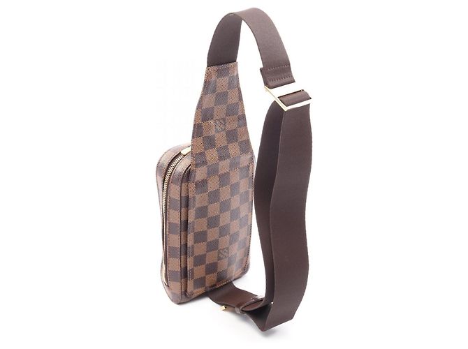 Marsupio Louis Vuitton Geronimos Damier Ebene Marrone - vista 2