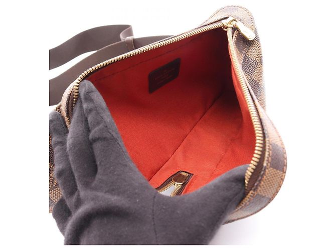 Marsupio Louis Vuitton Geronimos Damier Ebene Marrone - vista 3