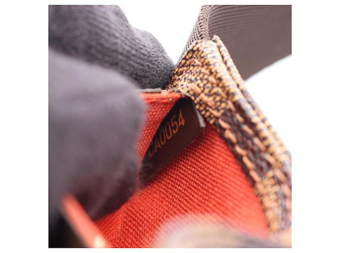Marsupio Louis Vuitton Geronimos Damier Ebene Marrone - vista 5