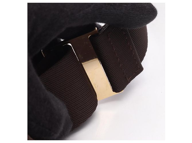 Marsupio Louis Vuitton Geronimos Damier Ebene Marrone - vista 9