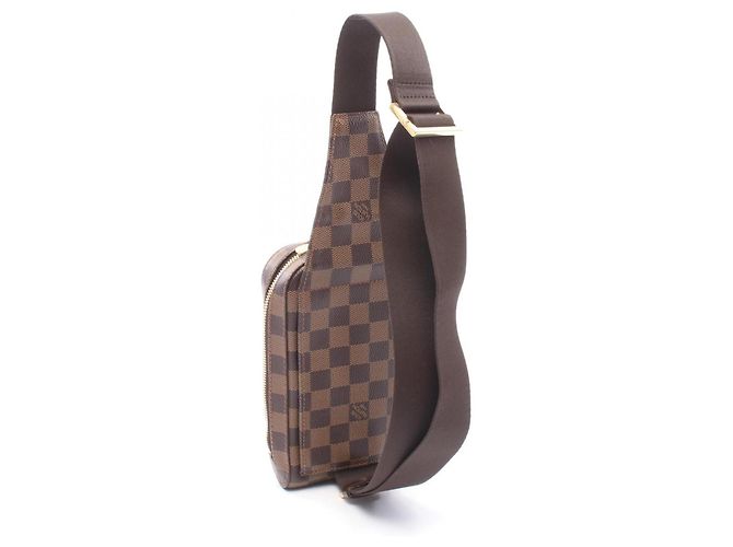 Marsupio Louis Vuitton Geronimos Damier Ebene Marrone - vista 2